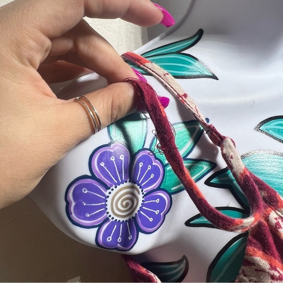 Lucky Brand Red Floral Maxi Dress - Picture 4 of 5